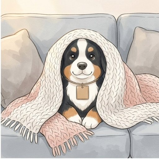 Pepin the Bernese Pup with Mila in Eindhoven