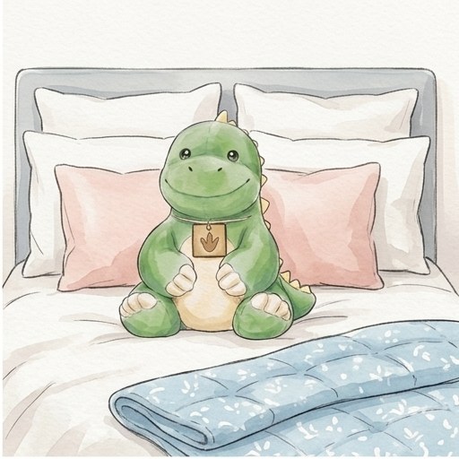 Atticus the Dino with Margot in Amsterdam